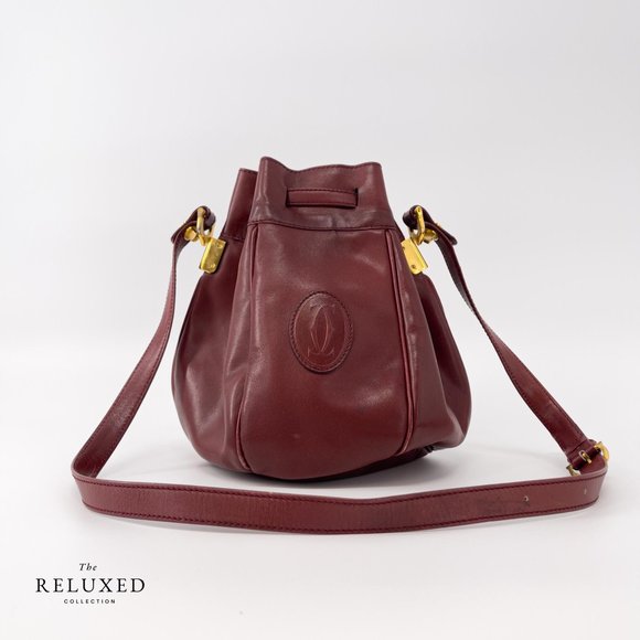 Vintage Cartier Bordeaux Leather Must de Cartier - Picture 5 of 11